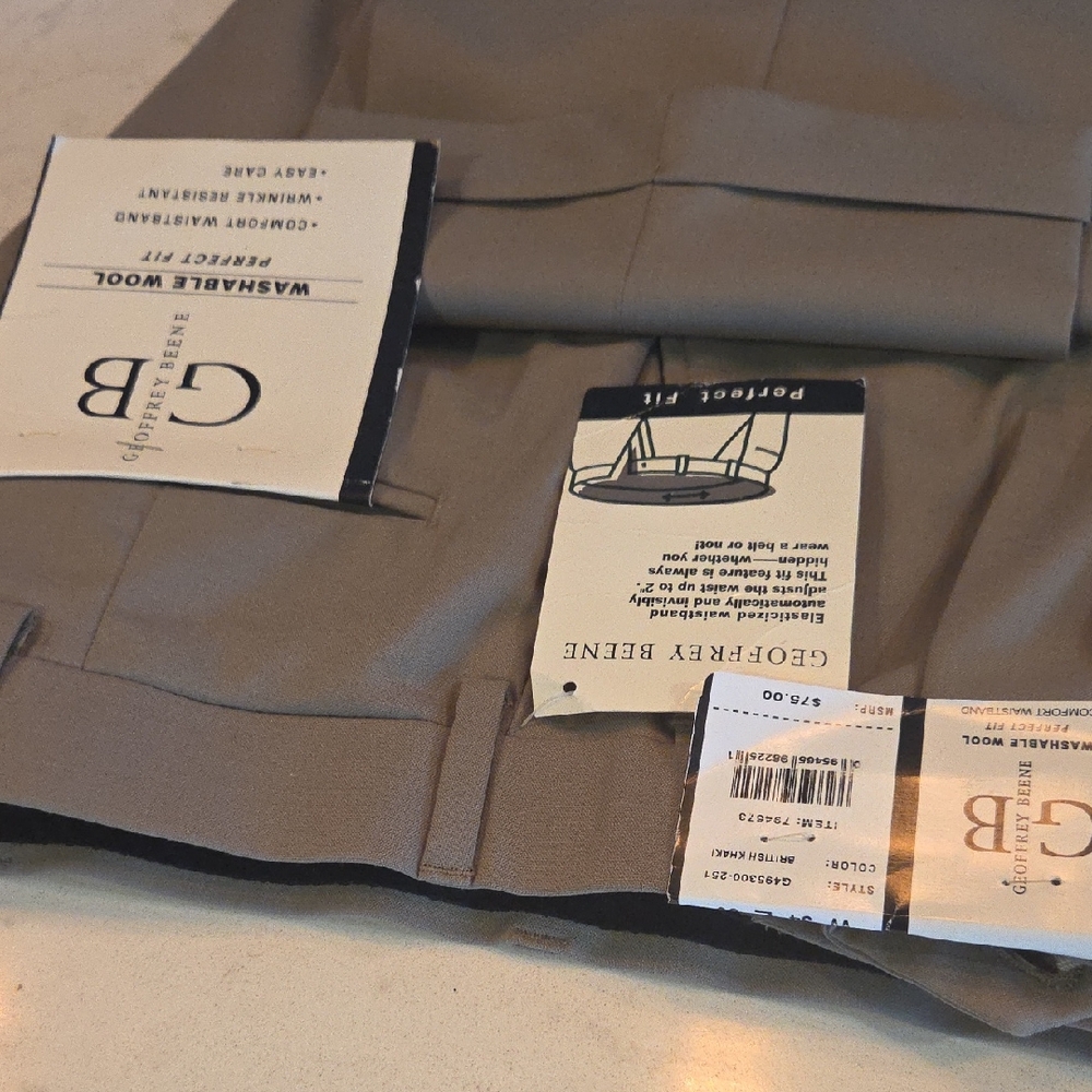 Geoffrey Beene Tan Dress Trousers